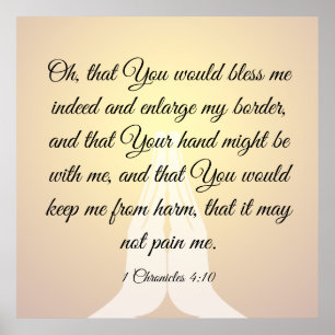 1 Chronicles 4:10  Poster