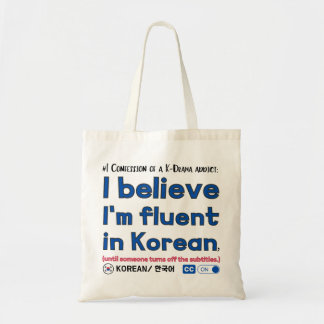 #1 Confession of a K-drama Addict Tote Bag