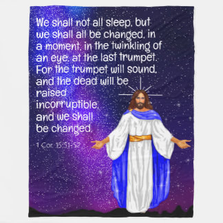 1 Cor. 15:51-52 Fleece Blanket