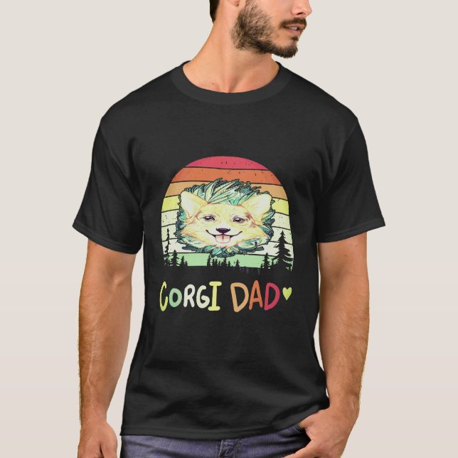 1 Corgi Dad Corgi T-Shirt (Front)