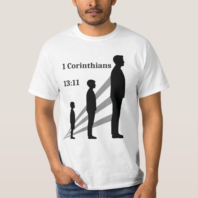 1 Corinthians 13:11 - Journey to Manhood by All43 T-Shirt (Front)