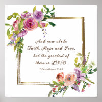 1 Corinthians 13:13 Faith Hope Love Bible Verse