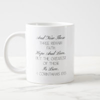 1 Corinthians 13:13 Hope Bible Verse Mug