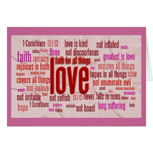 1 Corinthians 13:1-13 Heart Cloth