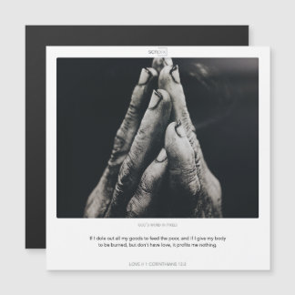 1 Corinthians 13:3 LOVE SCRIPIX magnetic card