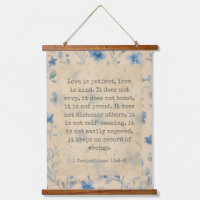 1 Corinthians 13:4–5 Love Is Patient Floral