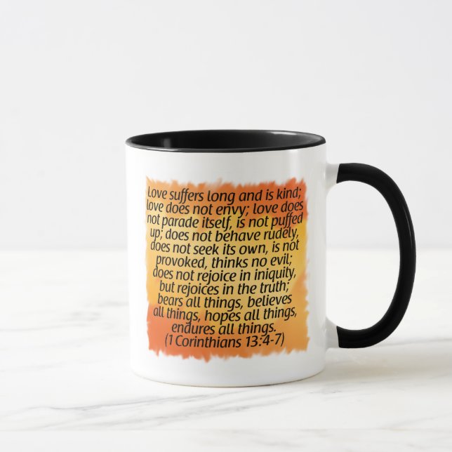 1 Corinthians 13:4-7 Mug (Right)