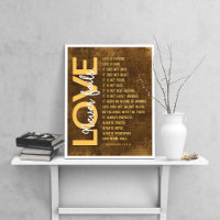 1 Corinthians 13:4-8 Bible Verse, Vintage Brown