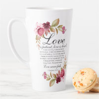 1 Corinthians 13:4-8 Love is Patient Floral Bible