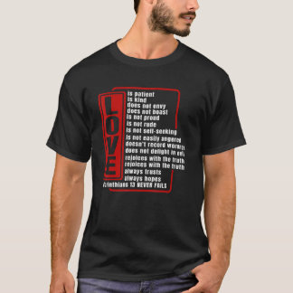 1 Corinthians 13 Christian church worker T-Shirt