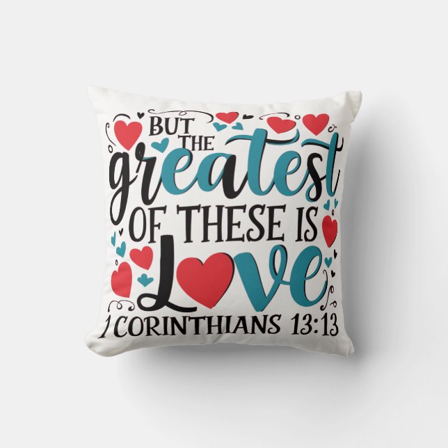 1 Corinthians 13 Cushion (Front)