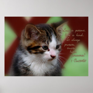 1 Corinthians 13 Inspirational Poster