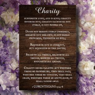 1 Corinthians 13 King James Scripture Christian Poster