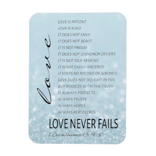 1 Corinthians 13 Love is Bible Verse Magnet