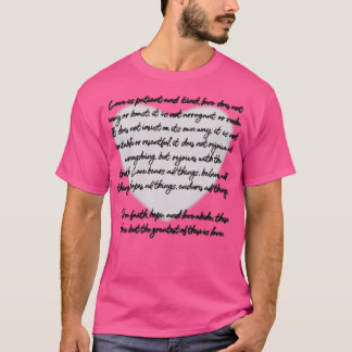 1 Corinthians 13 Love is T-Shirt