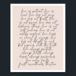 1 Corinthians 13 Poster<br><div class="desc">Featuring a Script Font with a Peach Background</div>