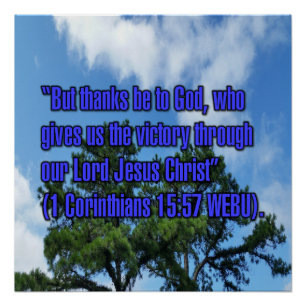 1 Corinthians 15:57 WEBU Poster