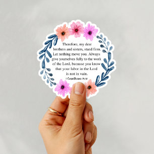 1 Corinthians 15:58 Christian Bible Verse