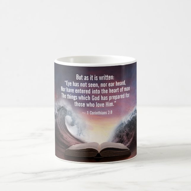 1 Corinthians 2:9 Eye has not seen, nor ear heard, Coffee Mug (Center)
