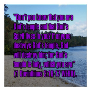 1 Corinthians 3:16-17 WEBU Poster