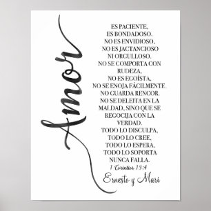 1 Corintios 13:4 -“El amor es paciente” print