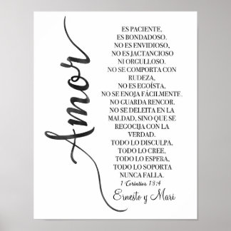 1 Corintios 13:4 -“El amor es paciente” print