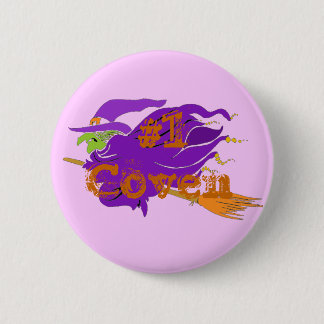 #1 Coven Classic Witch Button. Customise Me! 6 Cm Round Badge