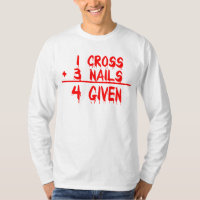 1 cross + 3 nails = 4 Given