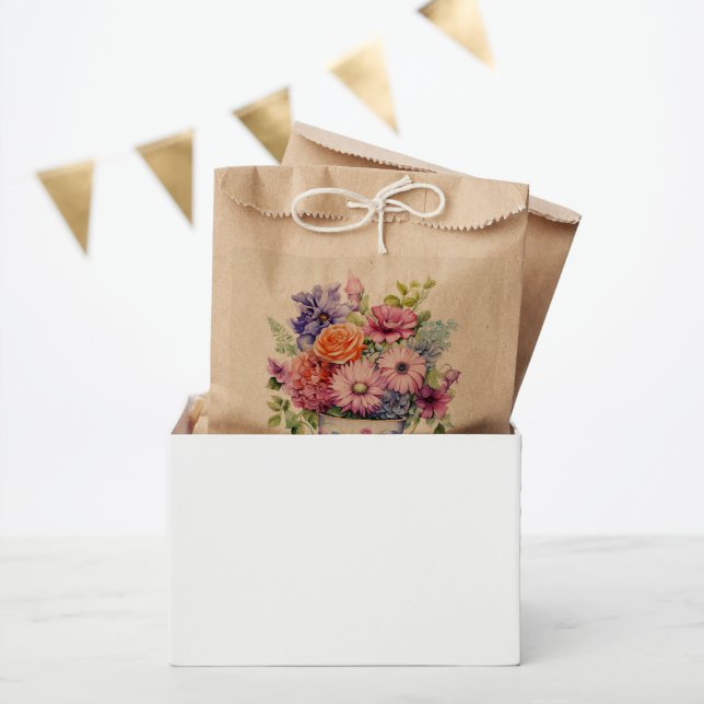1 Cup of flowers Hershey's Miniatures Favour Bags (Party)