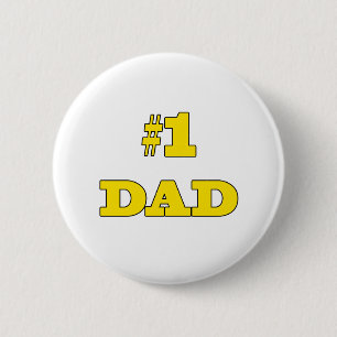 #1 Dad 6 Cm Round Badge