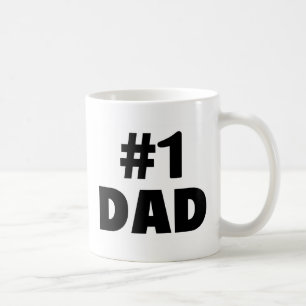 #1 Dad (Blk) Coffee Mug