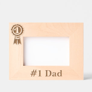 #1 Dad Etched Frames