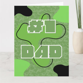 #1 Dad Father's Day Card