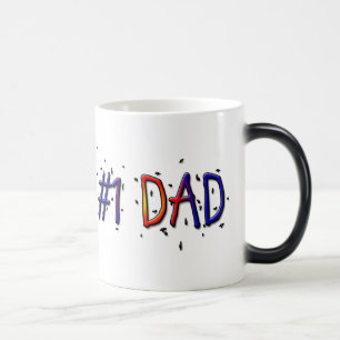 #1 Dad Father's Day Morphing Coffee Mug