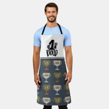 #1 Dad Father's Day Personalised Apron