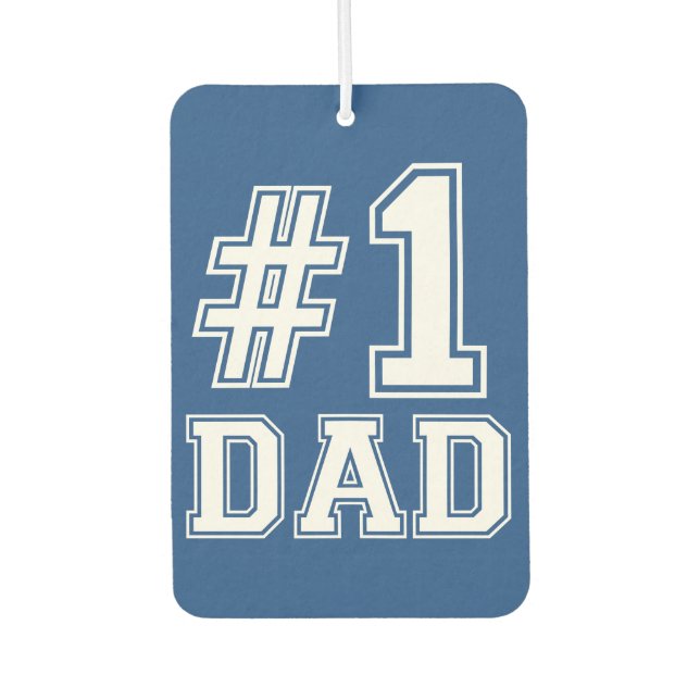 #1 Dad funny car air freshner Car Air Freshener (Front)