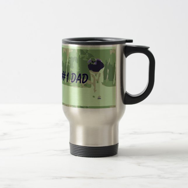 #1 Dad Golfer Travel Mug (Right)