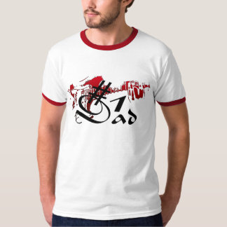 #1 Dad Guitar Red T-Shirt