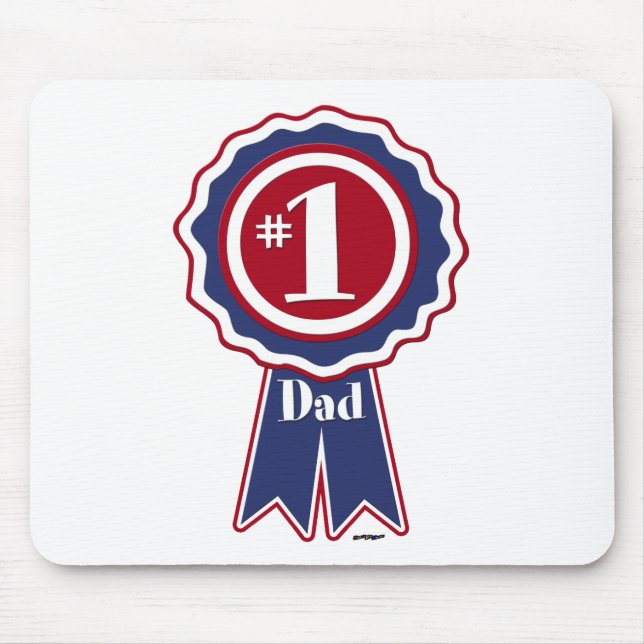 #1 Dad - Happy Father's Day Mouse Pad (Front)