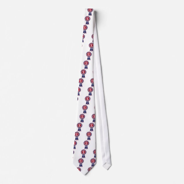 #1 Dad - Happy Father's Day Tie (Front)