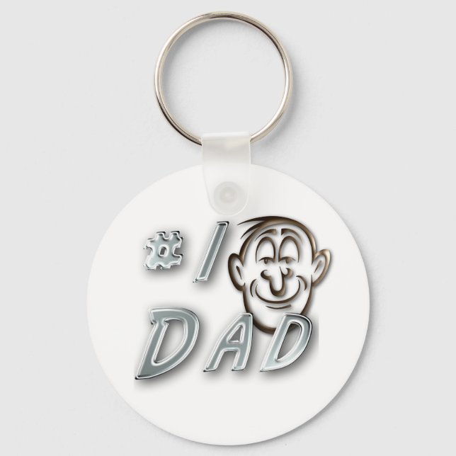 #1 Dad Key Ring (Front)