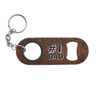 #1 Dad Leather-look