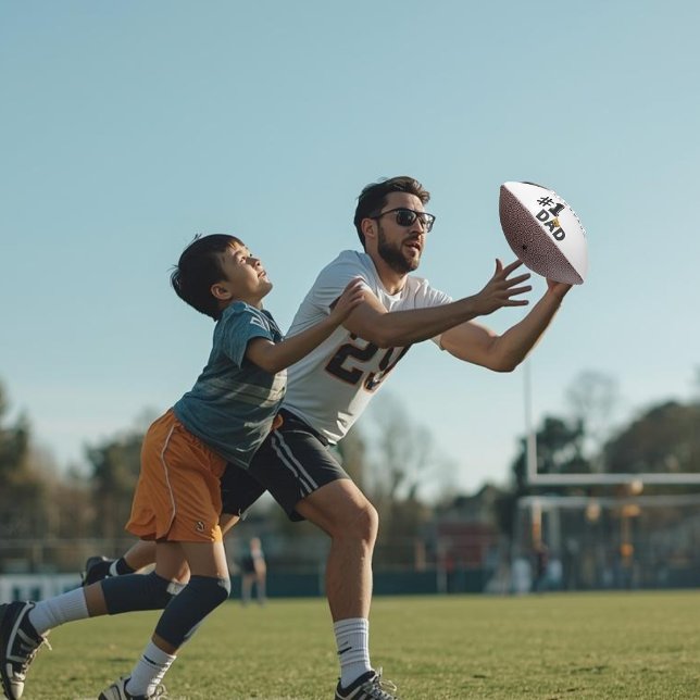 #1 Dad Love Personalized Football (Creator Uploaded)