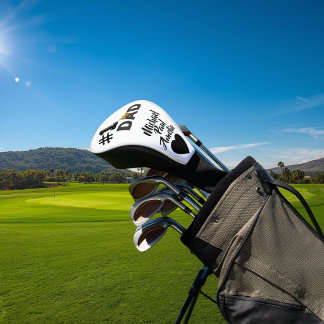 #1 Dad Love Personalized Golf Head Cover