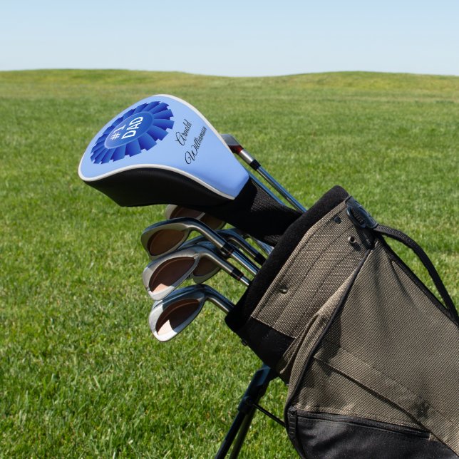 #1 DAD personalize with Name Golf Head Cover (In Situ)