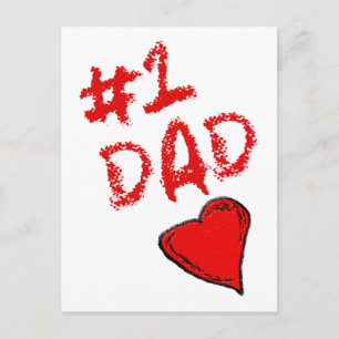 #1 Dad Postcard