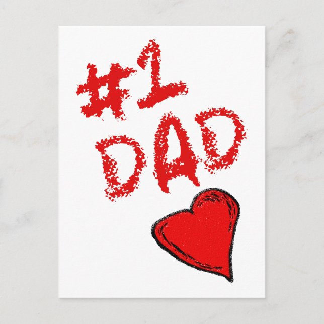 #1 Dad Postcard (Front)