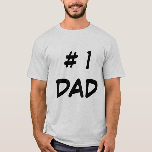 # 1 Dad Shirt - Funny Father Gift (Front)