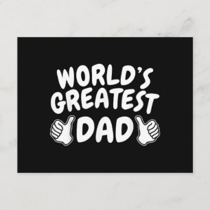 1 dad Shirt Number 1 dad World's Greatest dad Enclosure Card