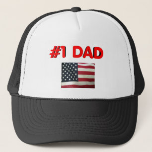 #1 Dad Trucker Hat
